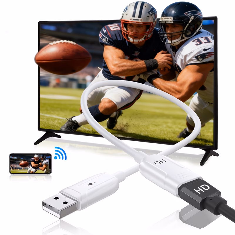 wireless hd i mirroring cable screen mirroring stick for phone laptop to tv monitor supports hd i mirroring cable for home theater gaming office
