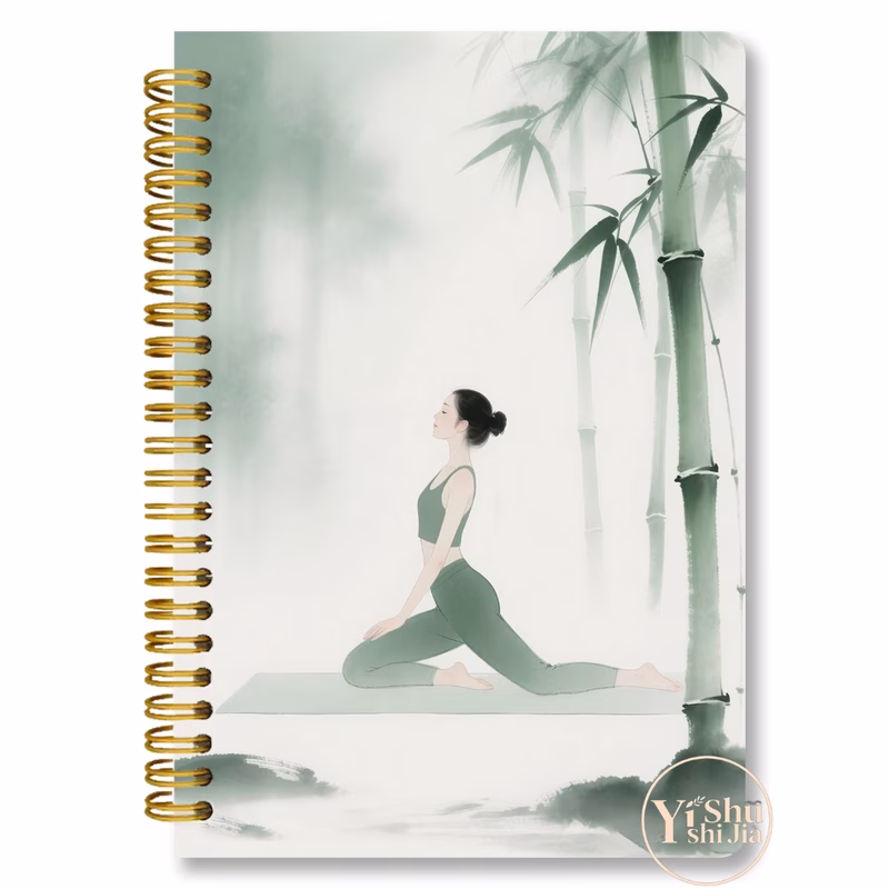 yoga planner journal with spiral binding guide progress meditation pilates logbook for beginners advanced practitioners step by workout book for yoga enthusiasts 5 5x8 3 inches ideal gift for female m