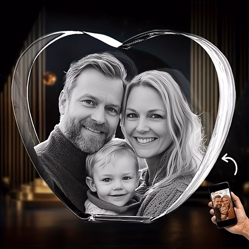 2d flat customized heart shaped engraved ornament love keepsake graduation season gift birthday gift gift for lover custom family photo