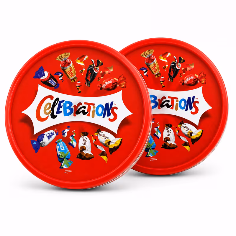 celebrations chocolates tub 500g x 2