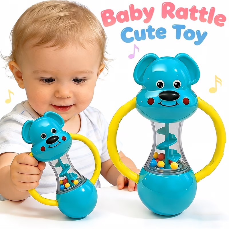 cute and fun handheld bell plastic plastic material as birthday gifts during holidays christmas easter newborn souvenirs toy balls christmas stocking fillers