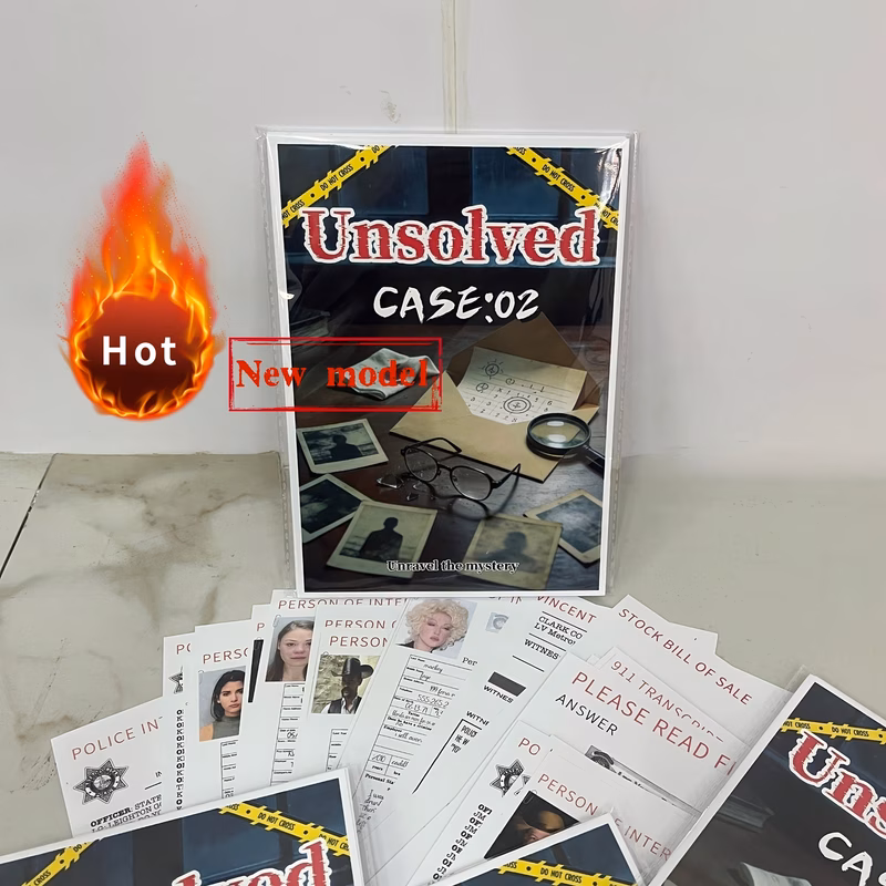 case mystery game realistic investigation with reports interviews and solo or team detective game 14 detective experience paper material detective game realistic scene