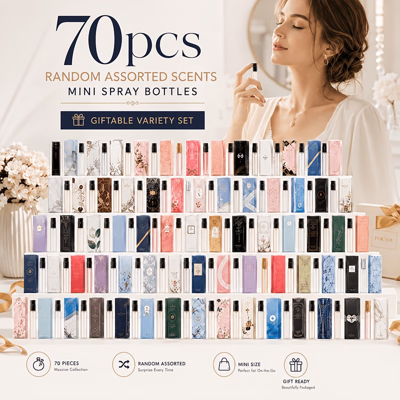 this 70 pack of random scented mini for perfumes for women is perfect for hair use daily use and gifting scents its an for perfume lovers and a wonderful gift for womens birthdays and anniversaries