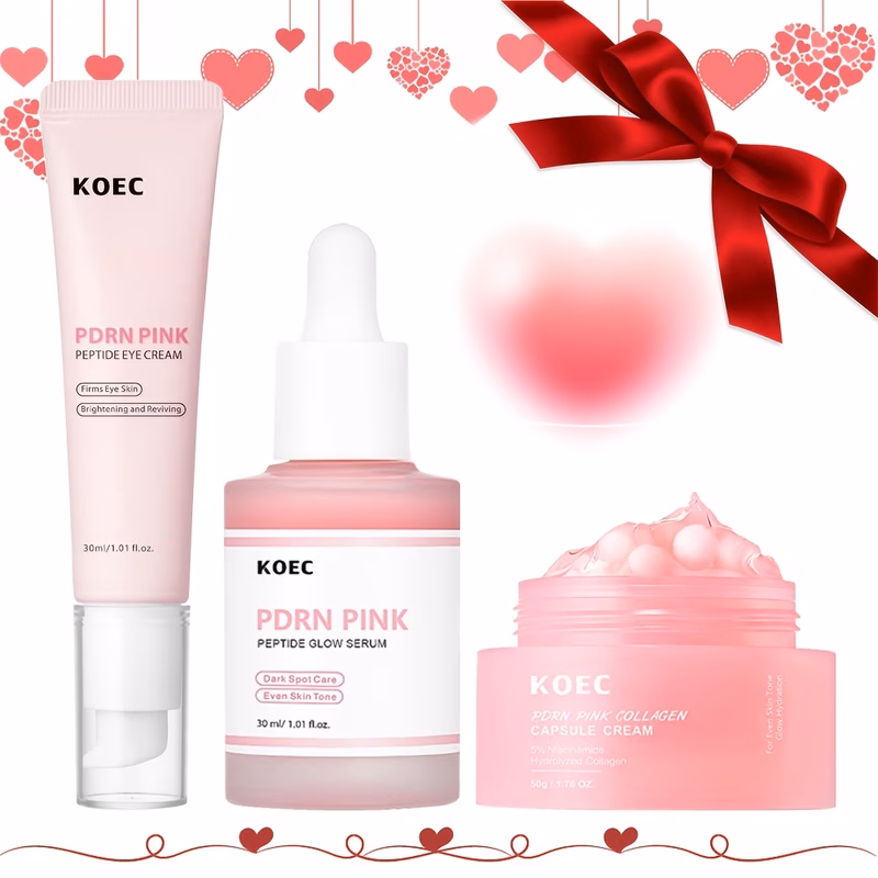 mothers day gift box 3pcs skincare set with collagen peptide retinol niacinamide deep hydration night skin types