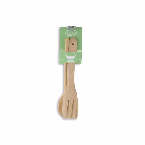 wood kitchen utensil set