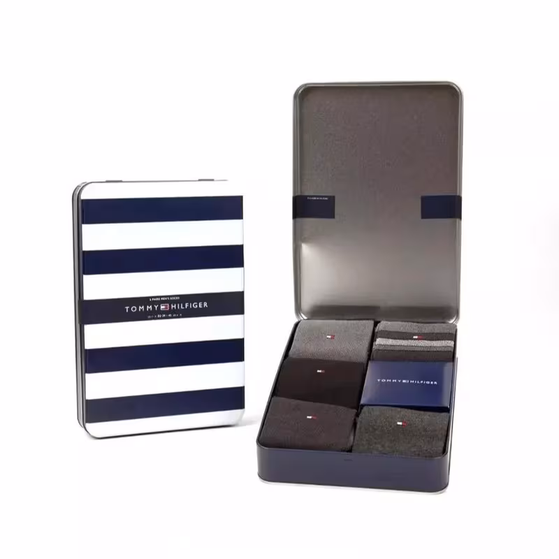 uk local seller mens premium gift set blue tin pairs everyday socks mixed black and grey styles high socks for daily wear us size 7 12 uk 6 11 eu 39 46 perfect gift for birthdays holidays special occa