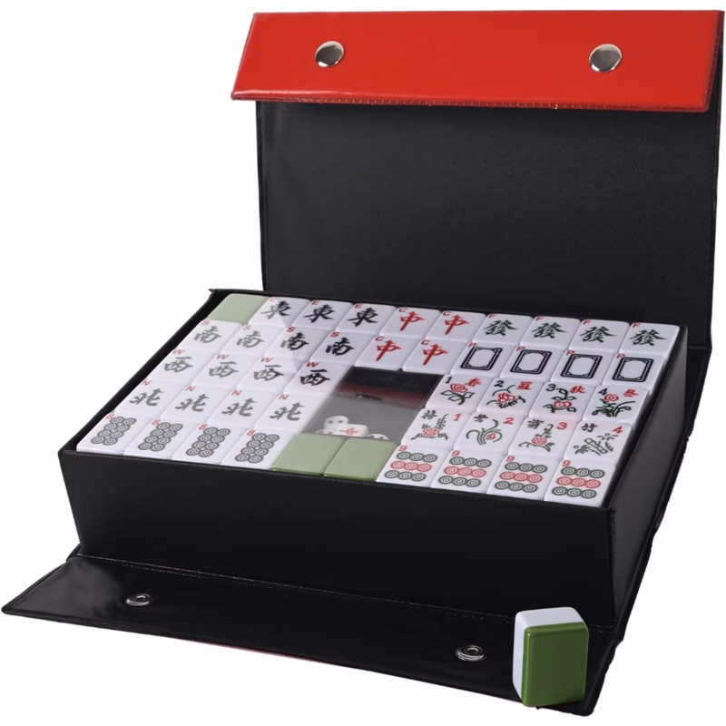 china mahjong set sturdy construction easy to read 144pcs medium mahjong set complete set for traveling games mahjong 3 0x2 25x1 7cm for school halloween