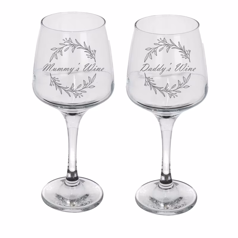 wine daddys wine glass gift set engraved wine glass set for mum and dad mothers gifts fathers gifts wine gifts for mum and dad wine glass novelty engraved wine daddys wine gift set