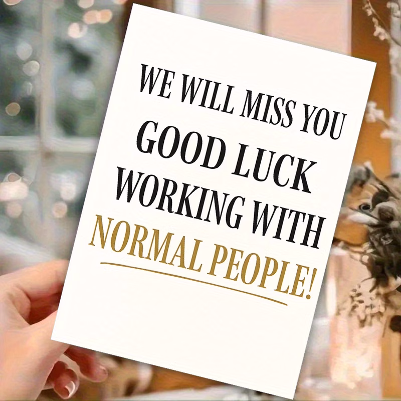 1 funny resignation greeting card well you a happy message colleague boss farewell gift humorous parting decoration decoration resignation party de