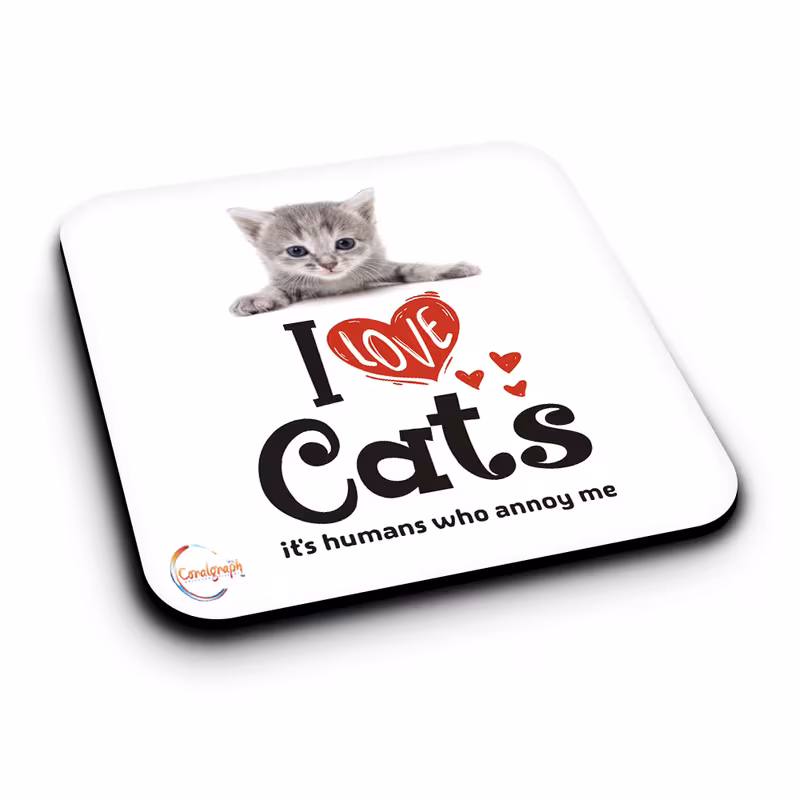 coaster funny cat lover gift er514