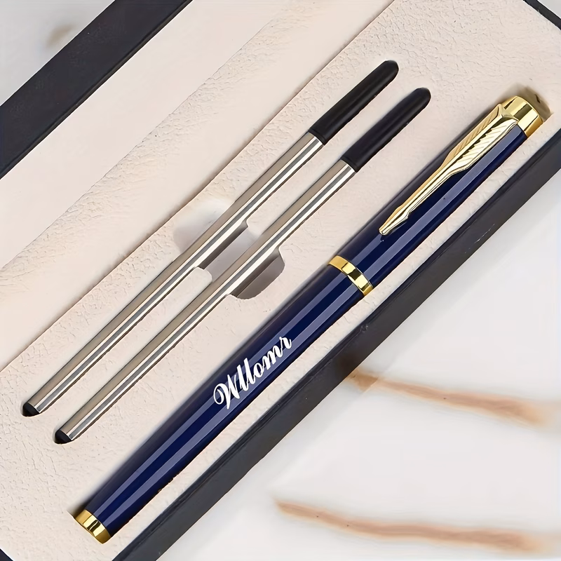 customized gift box round metal engraved ballpoint pen high end gift for men and women holiday present with 0 5 refillable design valentines day thanksgiving halloween christmas teachers day a meaning