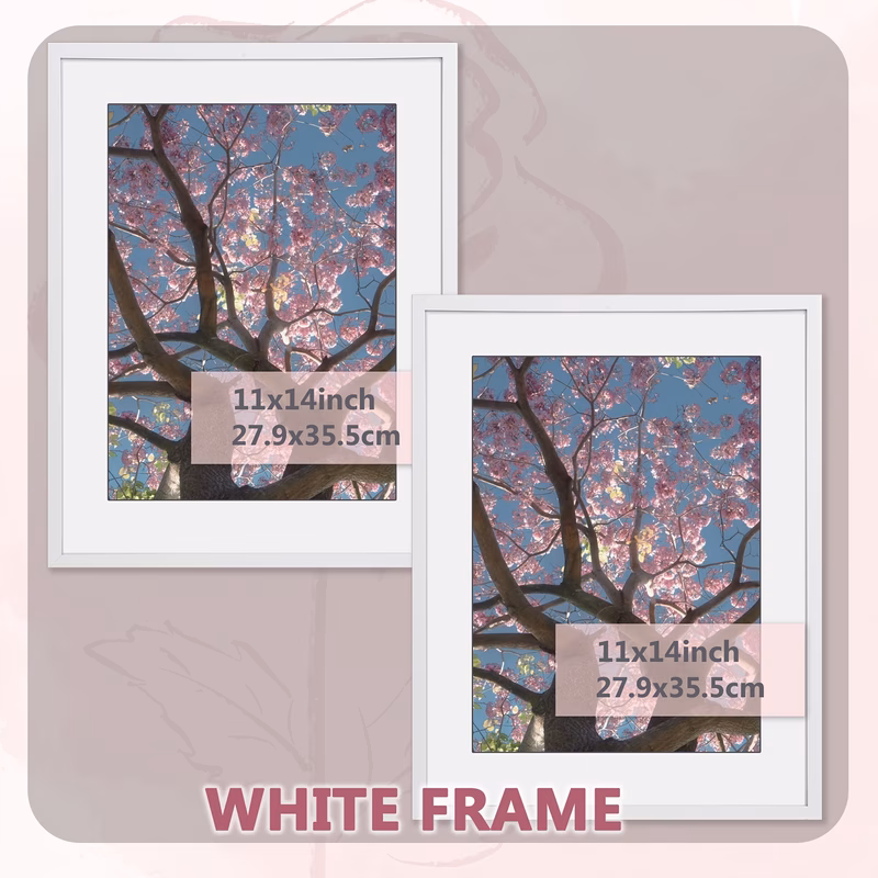2pcs 11 14 inch photo frame gift set white frames autumn essential fall home decor vintage diamond painting posters ideal for thanksgiving halloween and christmas