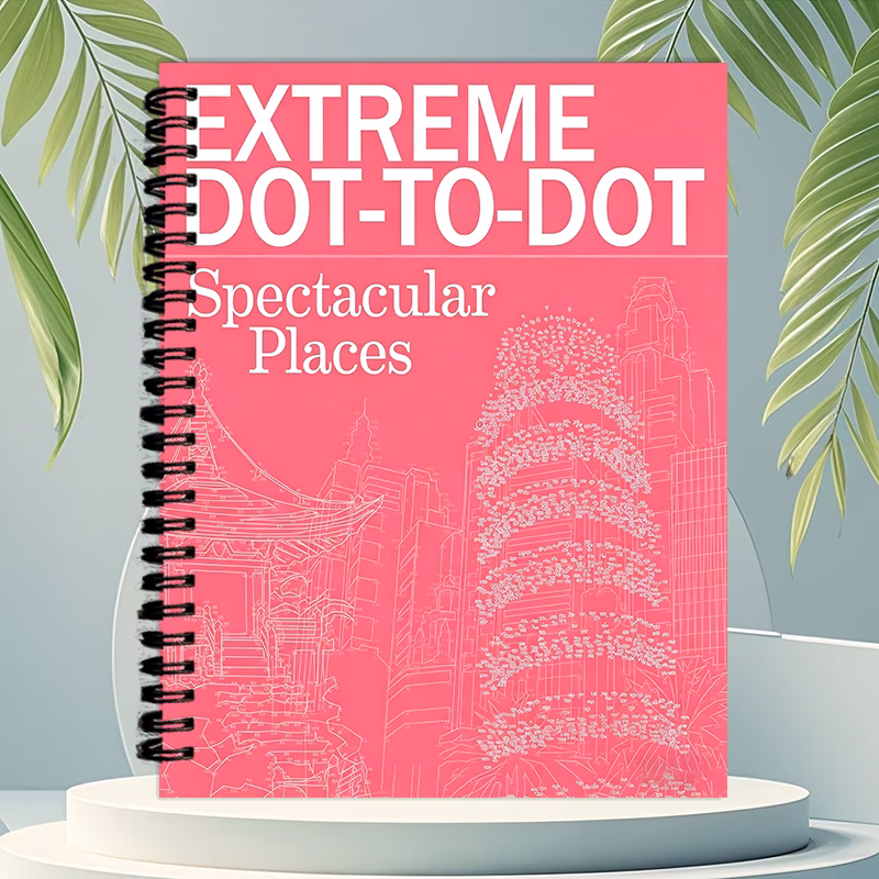 extreme places connect activity book for teens relaxing challenging puzzle pages architecture themed coloring book