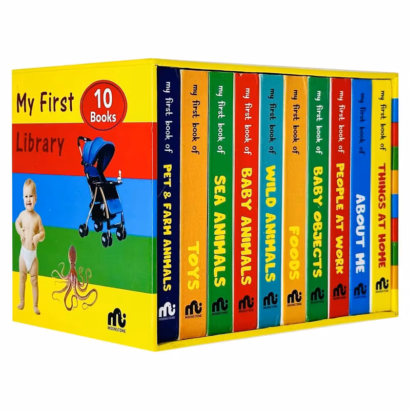 library 10 for toddlers early learning educational baby books on animals toys foods more