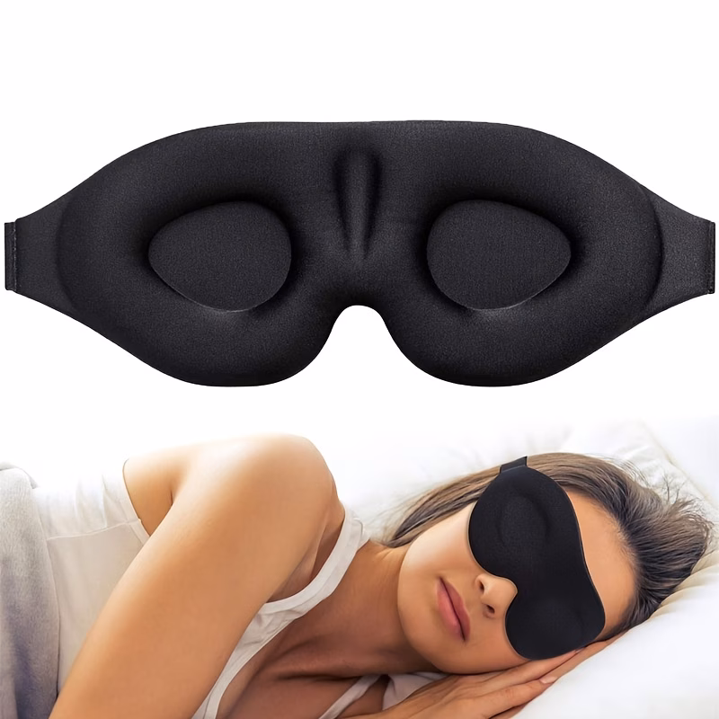 3d contoured sleep mask for men women mask for light blocking eyemask for side sleepers deep cup night blindfold for travel nap shift work