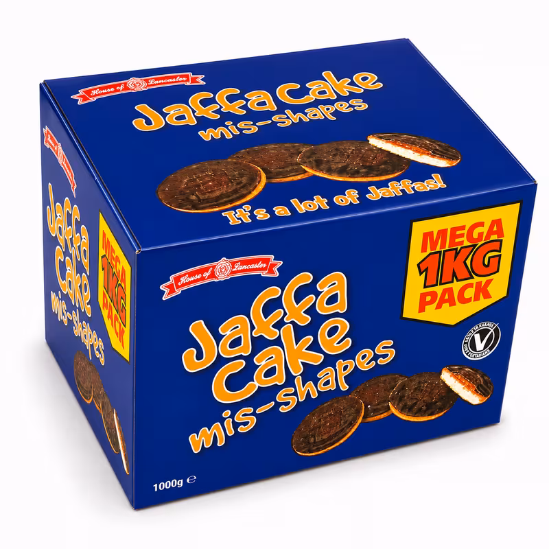 house of luxury 1kg cake mis shapes bulk box giant cake assortment with whole cakes mis shaped treats soft sponge cakes with orange filling chocolate coating family snack box treats dessert toppings p