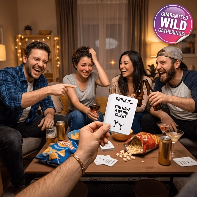 100pcs Drinking Card for Parties, Fun Icebreaker Cards for Bars, Entertainment Tabletop for Friend , Creative Gift for