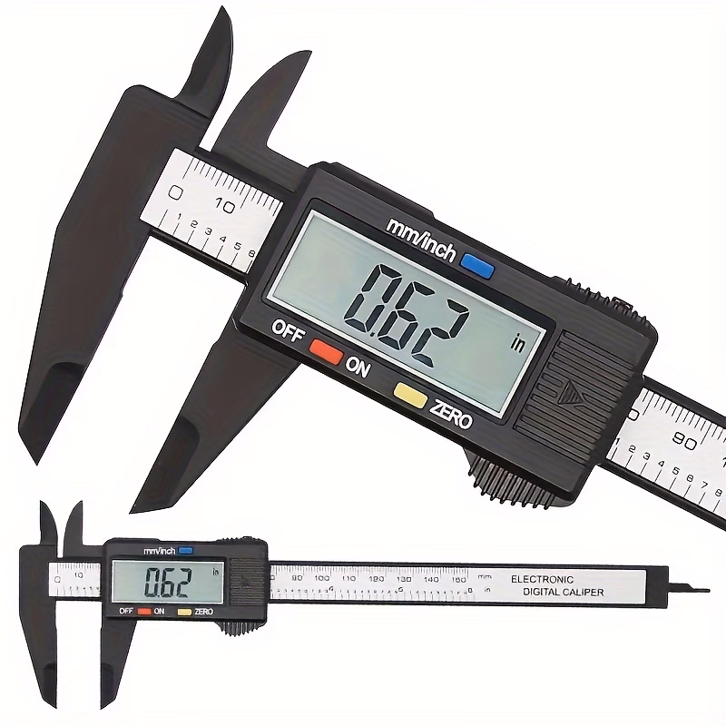 100mm electronic digital caliper carbon fiber dial vernier caliper micrometer measuring tool digital ruler