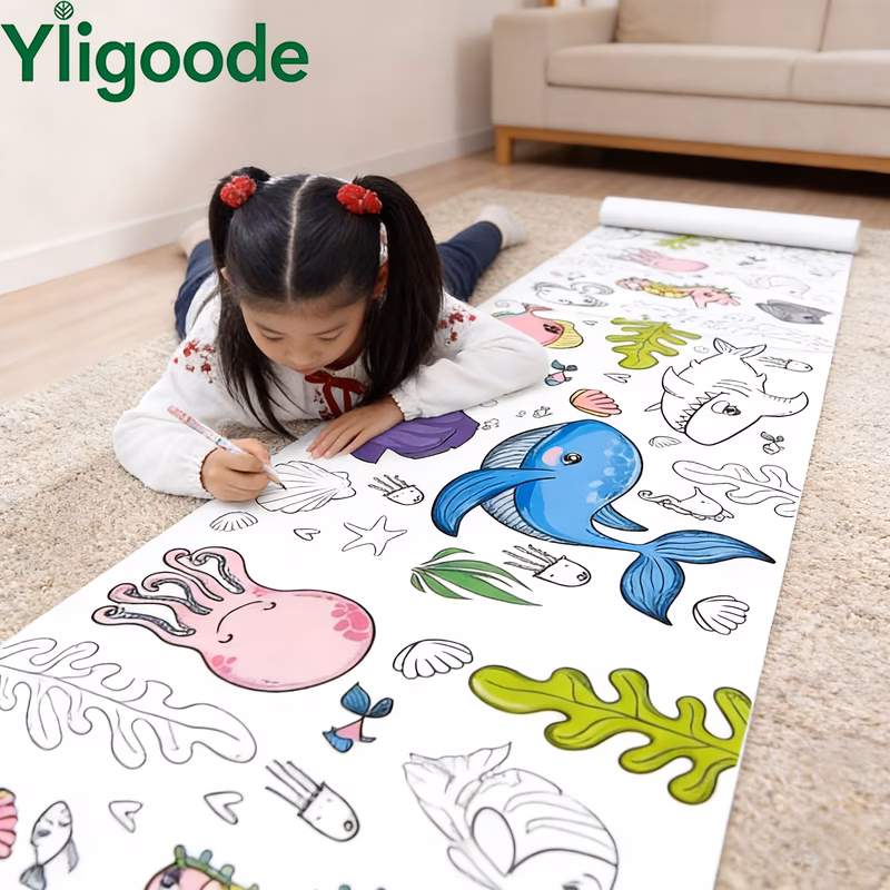 5 rolls creative doodle painting rolls random patterns suitable for 3 children and teenagers painting animal fruit object designs artistic inspiration for holiday gifting puzzle painting toy
