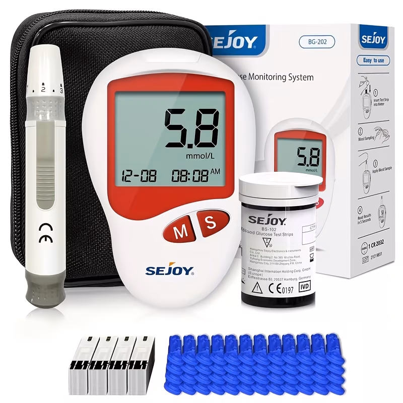 blood meter bundle meter meter case 50 for test strips 50 lancing device and ideal for testing blood sugar levels and diabetes management