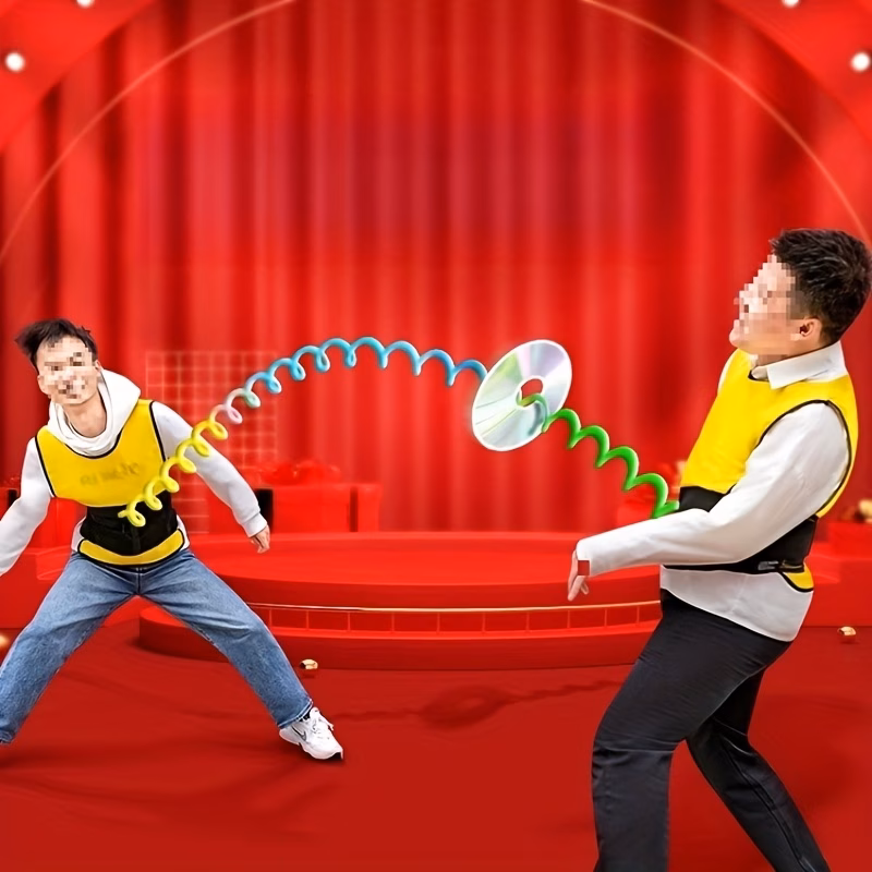 6pcs set cd tug of game kit team activity multiplayer interactive challenge vibrant colors essential for building and fun competition suitable for holiday and christmas halloween party games trains wa