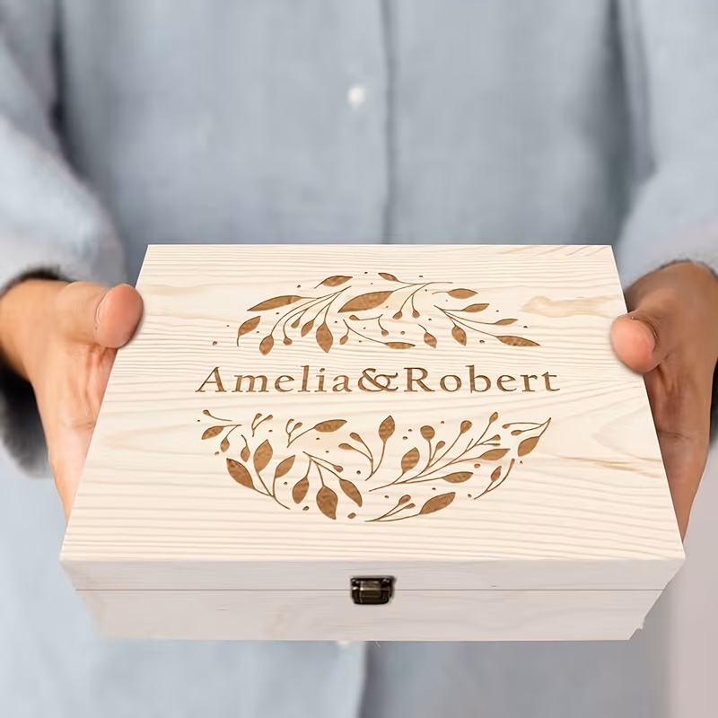 custom personalized craft storage box customizable name storage box personalized wooden gift box christmas gift box birthday gift box new year gift box back to gift thanksgiving gift gift box souvenir