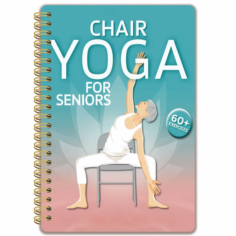 chair yoga for seniors beginners exercise book with 60 easy to poses chair yoga tutorial for balance mobility elderly fitness guide ideal gift for elderly chair yoga poses handbook