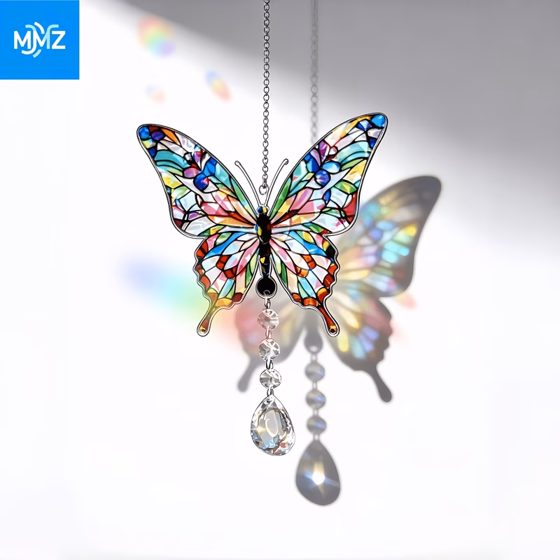 sunlight refracts light and wind chime set garden courtyard decor hanging ornament indoor outdoor hanging romantic gift