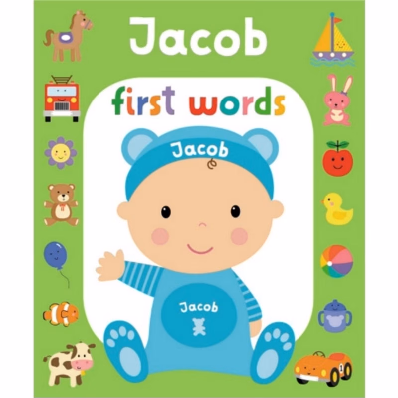 jacob board book 9781789790542 personalisation