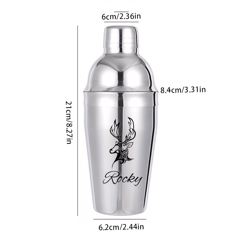 customizable stainless steel cocktail mixing set cocktail shaker cocktail mixer suitable for cocktail parties and bartenders perfect gift for bartenders