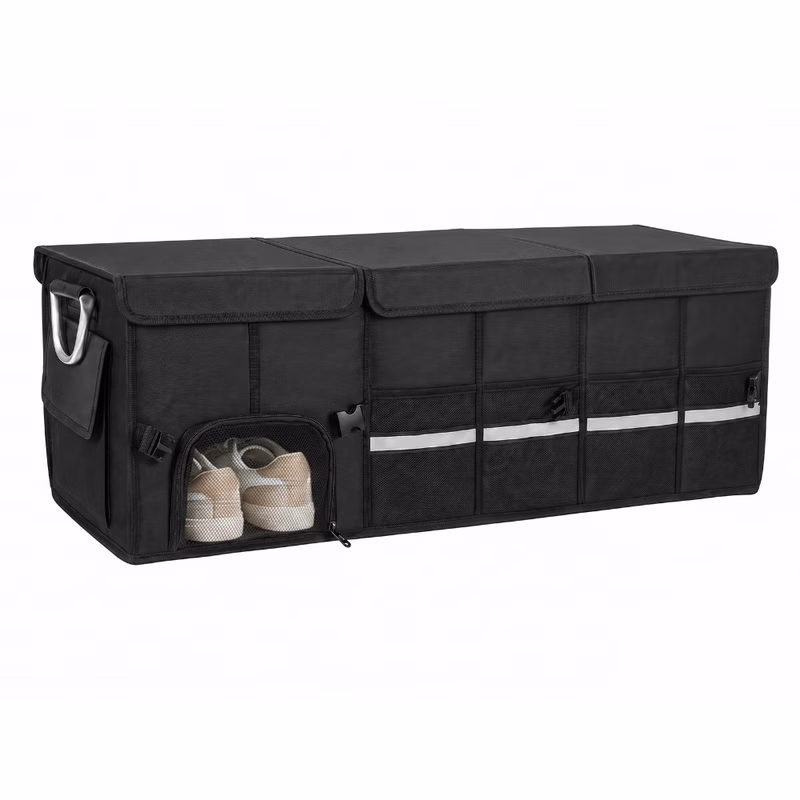 car boot storage organiser for caddy taro collapsible car organizers with lid portable car storage box car accessories