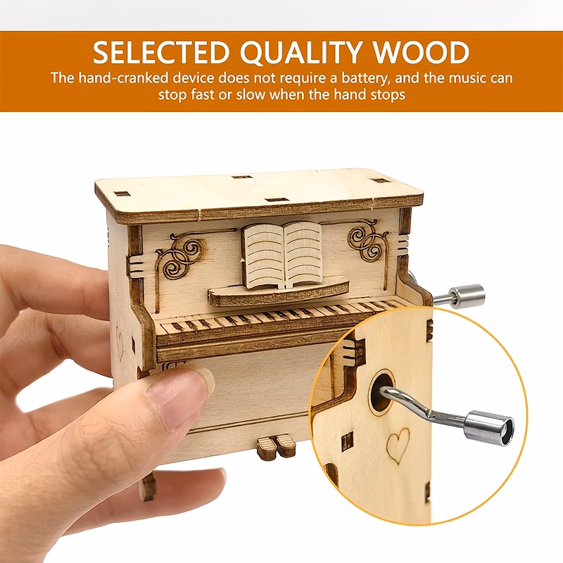 musical instrument piano model building kit 3d wooden piano exquisite desk decoration miniature scene props handmade crafts for decorating home and office decor best gift for kids boys girls friends u