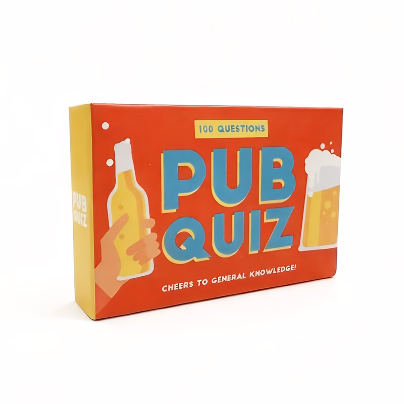 100 questions cheers to knowledge fun drinking card for holiday parties
