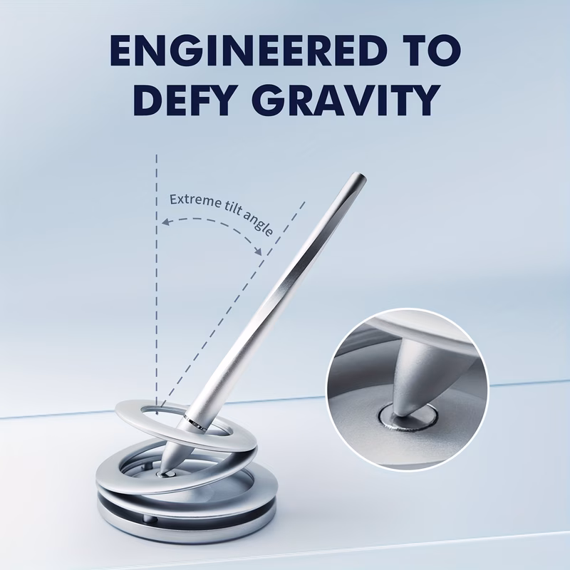 magnetic levitation self standing pen signature gift high end rotating desktop decoration for bosses friends colleagues desk organizer accessory futuristic design sleek desk accessory premium material