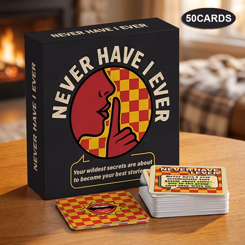i have never card game party tabletop game icebreaker for friends truth or dare party entertainment props portable travel cards long distance camping bonfire party atmosphere artifact reunion chat too