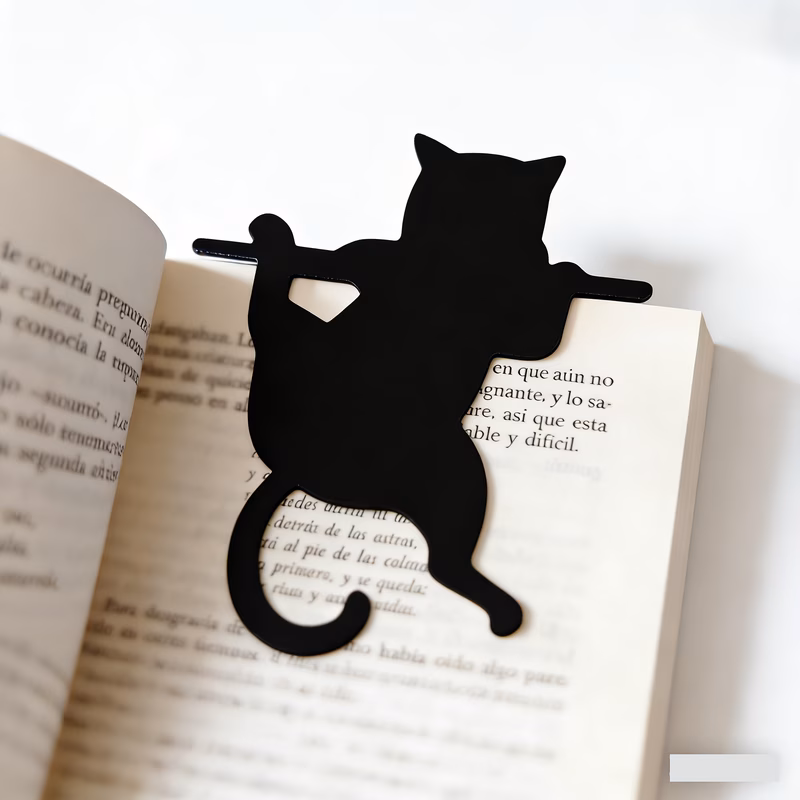 cute black cat bookmark suitable for adorable kitten bookmark for school home page marker for students teachers bookshelf decoration bookmark for books for