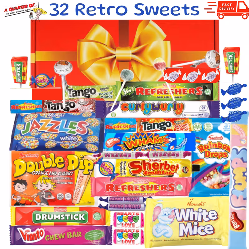 bumper gift box gorgeous fun old fashioned retro sweet hamper a for men women birthdays congratulation and fathers day