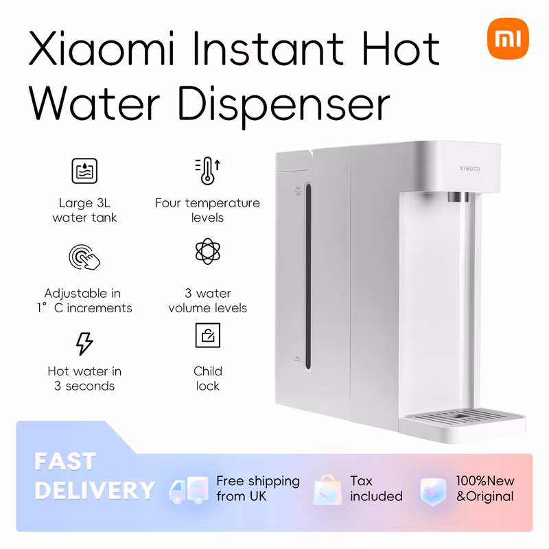 xiaomi instant hot water dispenser large 3l water tank four temperature levels instant heating for hot water in for healthy and fresh drinking water