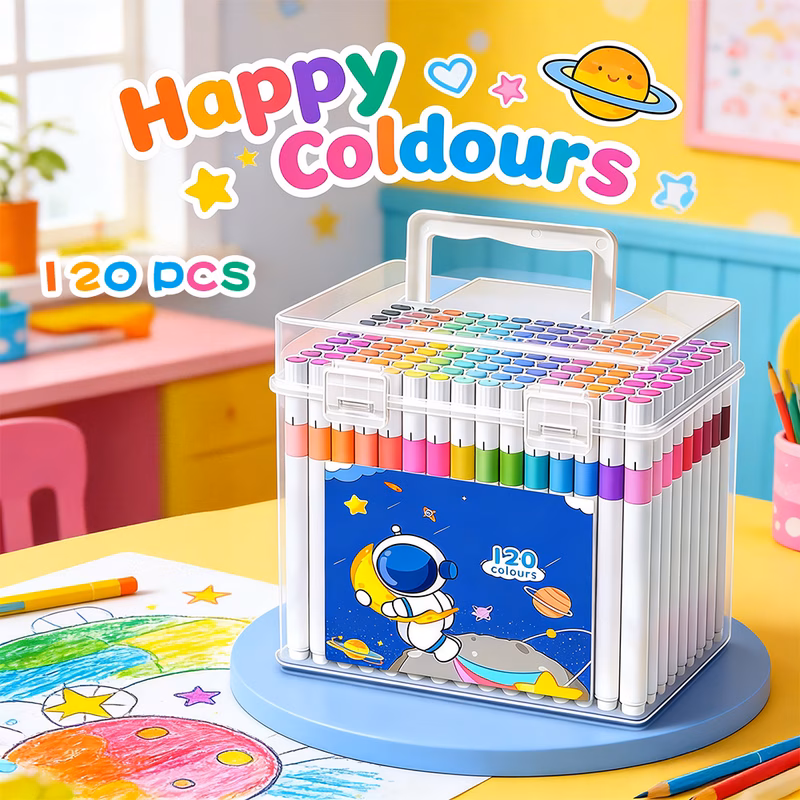 120 colors markers pens set permanent art marker pens for kids and graphic marker pen for anime fun doodling
