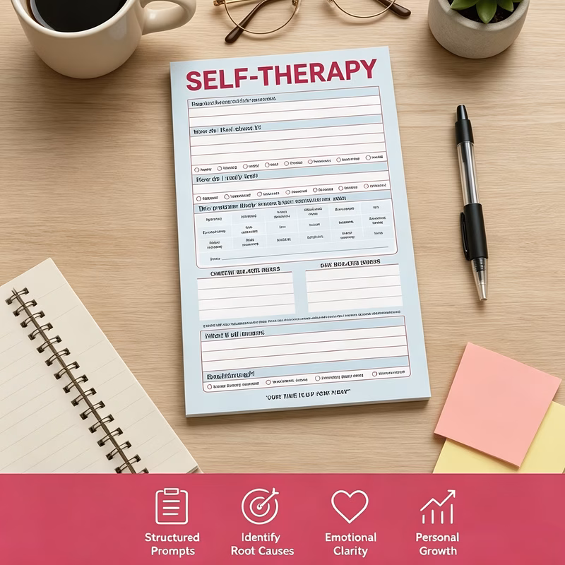 30 page suitable for light blue mental diary with relax checklist undated weekly planner pages compact notebook for mindfulness gifts daily writing planner