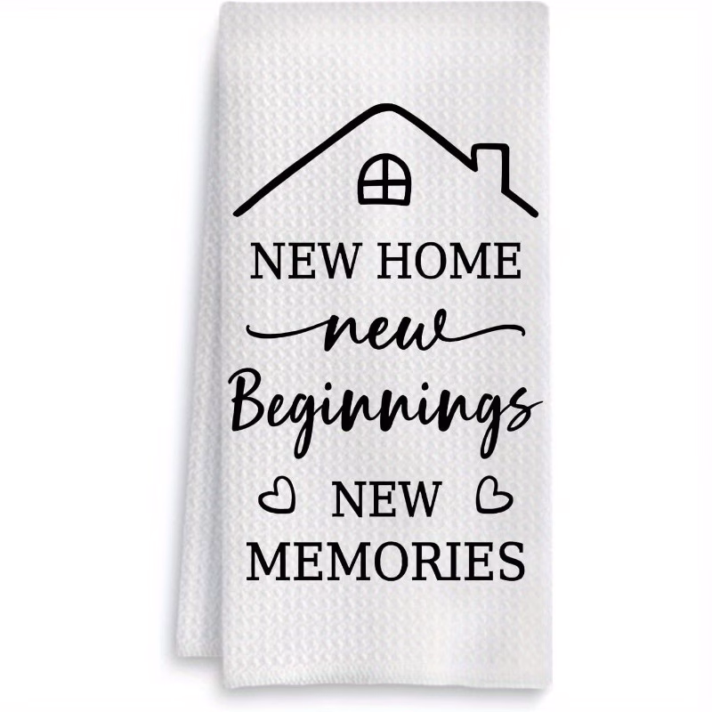 new memories pattern bright colors a birthday gift and housewarming party gift for multi functional holiday decorations super absorbent kitchen dishcloth dish drying towel machine washable soft and