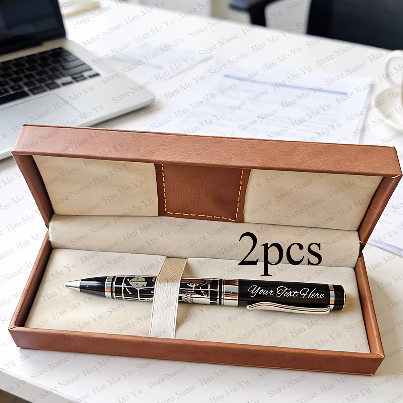 1pc metal set personalized signature pen gift set teacher appreciation gift suitable for men and women custom engraved student teacher gift pen unique commemorative item