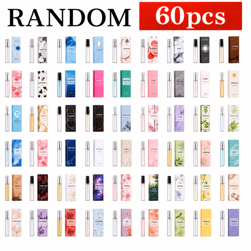 this 60 pack of random scented mini perfumes for women is perfect for hair use daily use and gifting scents its an for perfume lovers and a wonderful gift for womens birthdays and anniversaries
