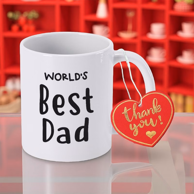 1pc 11oz dad logo insulated ceramic coffee mug coffee cup thanksgiving gift holiday gift christmas gift halloween gift birthday gift reading time water
