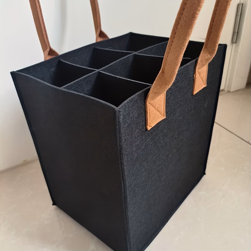 handbag multi functional storage bag which can be used as a gift is a lightweight and luxurious portable storage bag suitable for home use and gifting in black and gray