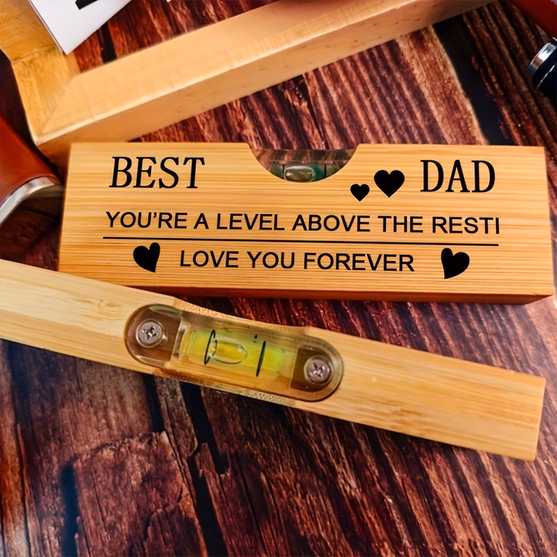 1pc wood opener with best dad husband message beer opener suitable for fathers day gifts birthdays for bbq picnic wooden level for dad and husband present 2d flat