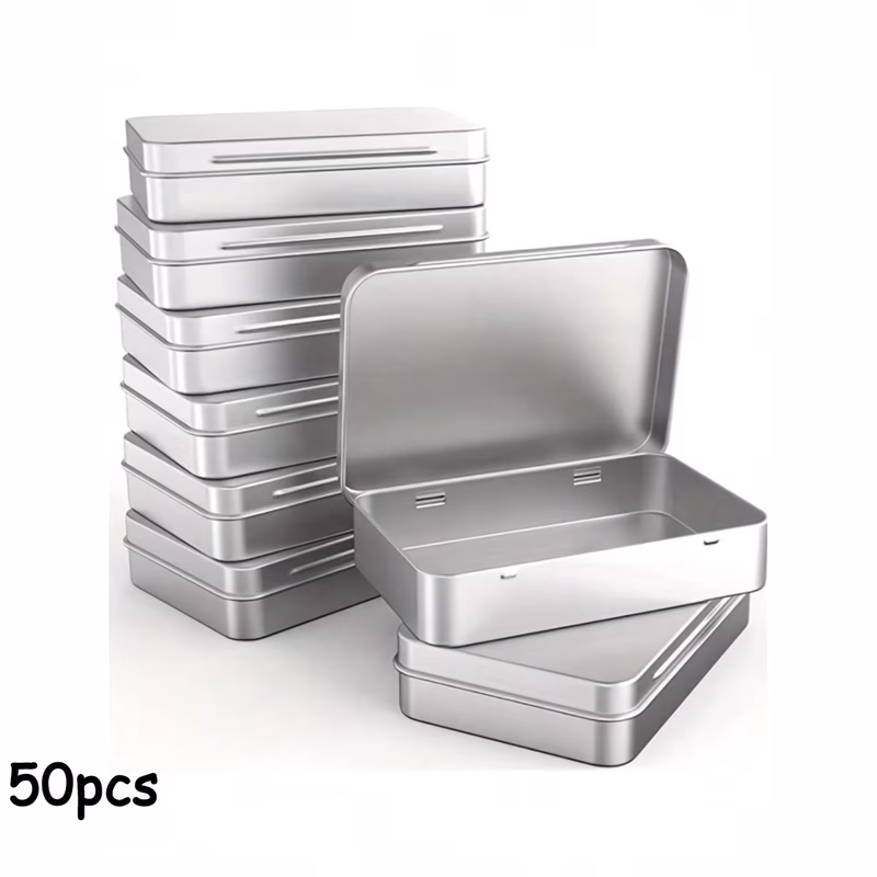 custom metal tin box with lid personalized rectangular storage tin customizable design tin box suitable for wedding favors gifts souvenirs jewelry candles travel black silvery metal tin box personaliz