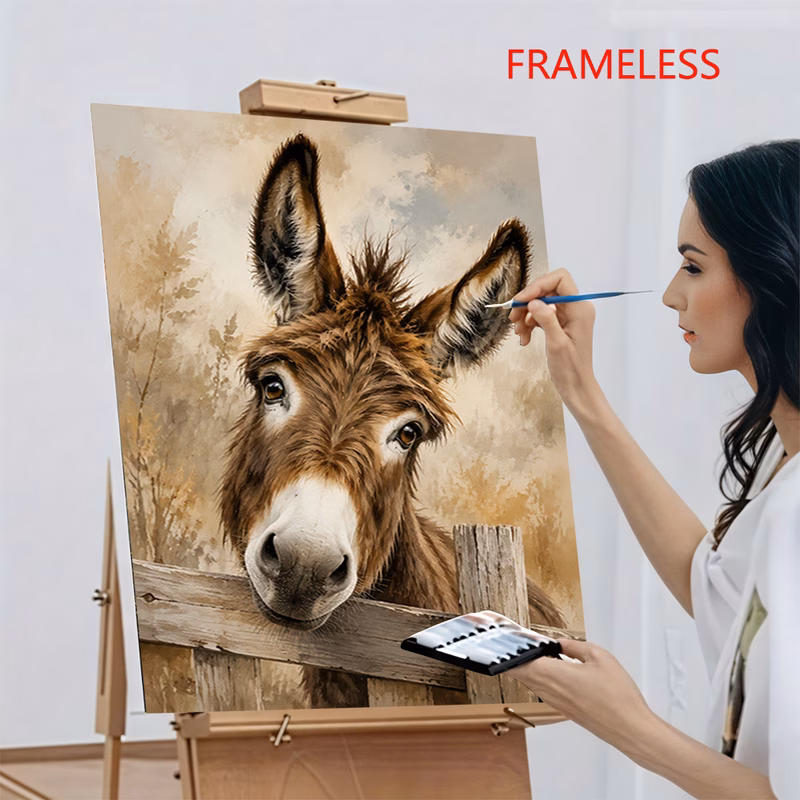 professional art use 1pc diy paint by numbers kit art gift painting by numbers suitable for beginners acrylic paints canvas 3 paintbrushes and manual acrylic painting of a head