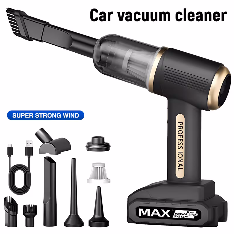 powerful car vacuum cleaner cordless handheld vacuum cleaner rechargeable car vacuum cleaner dust removal cleaning tool ergonomic grip durable construction performance cordless vacuum for household ca