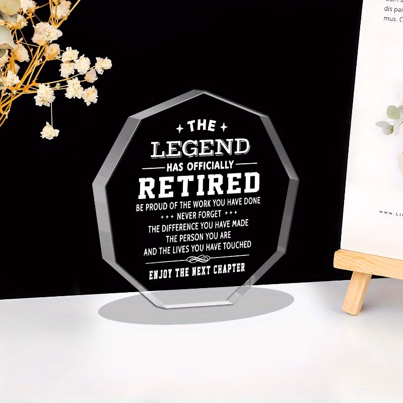 2024 retirement gift for men acrylic thank you keepsake women colleagues